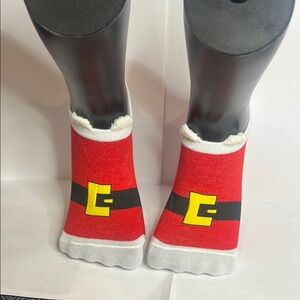 Christmas Womens Festive Red Santa Socks NWT